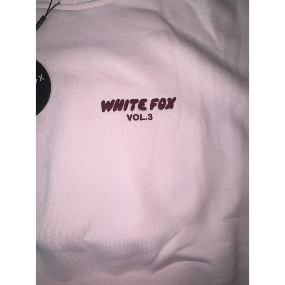 White Fox Boutique Offstage Hoodie Vol.3 Cupcake Pink Oversized XS/S NEW - Picture 3 of 5